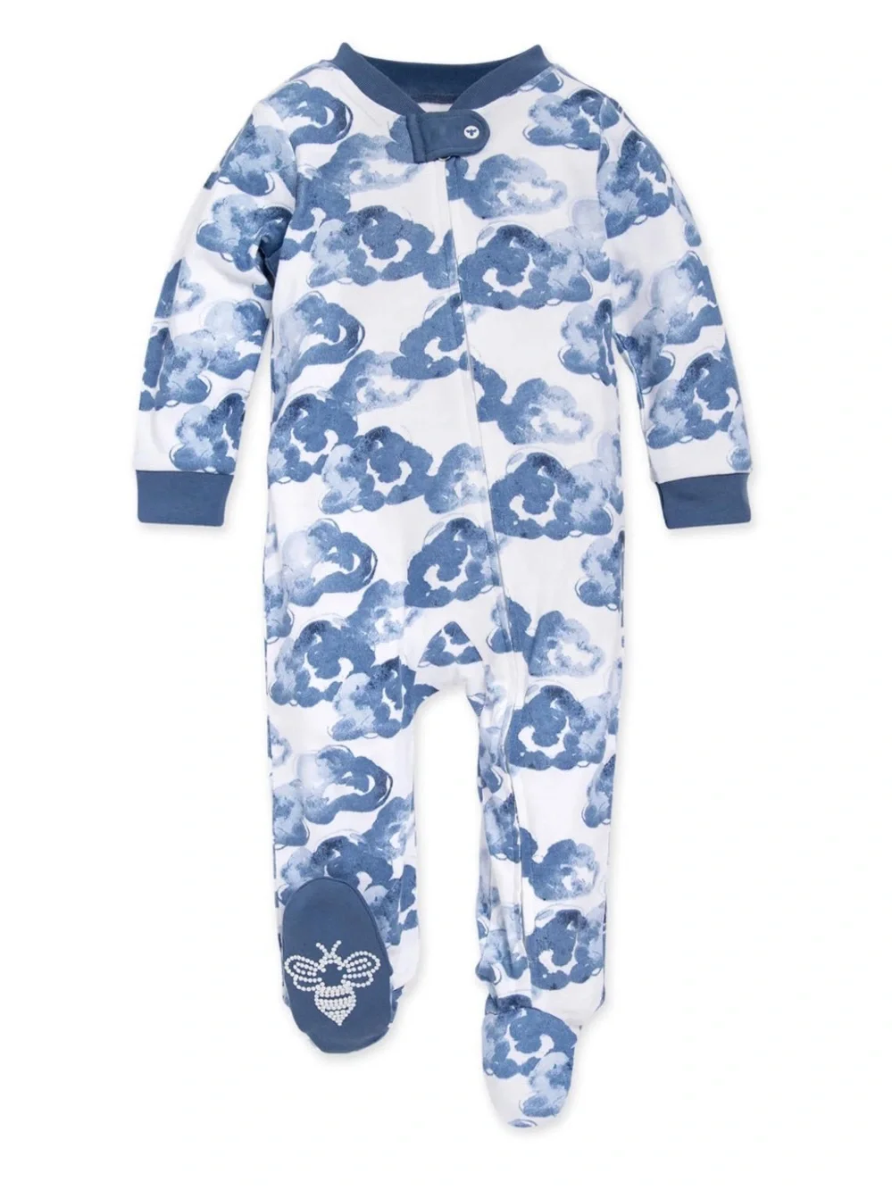 NEW Burt's Bees Baby Organic Cotton Footed Pajamas